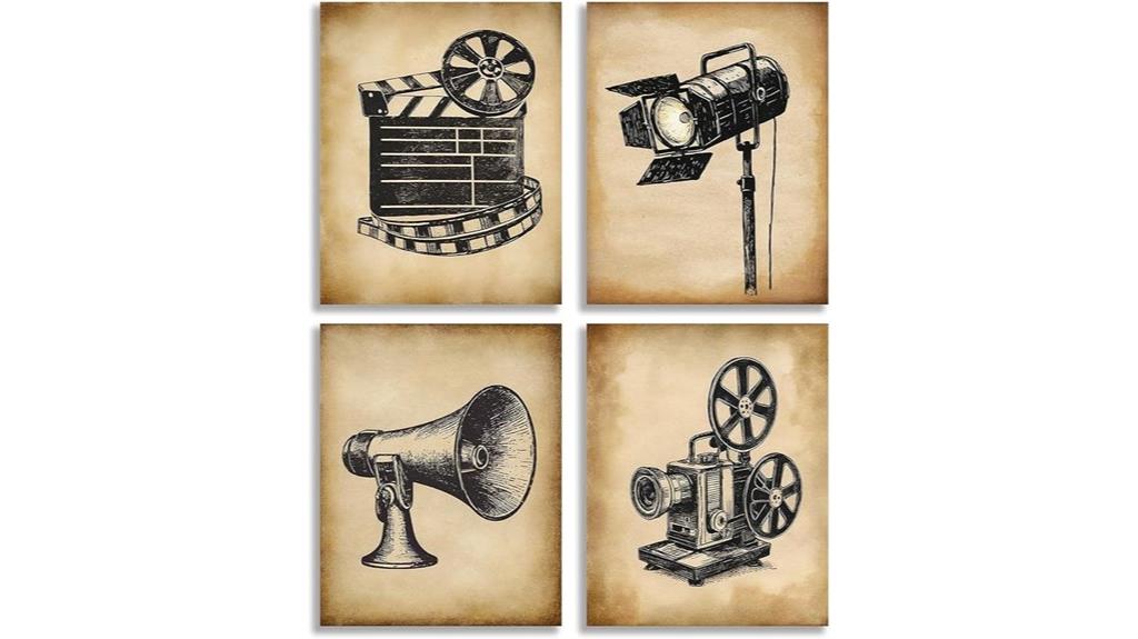 vintage cinema canvas art
