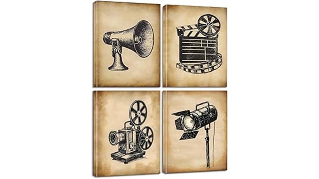 vintage cinema equipment prints