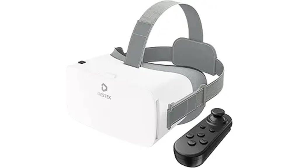 vr headset with controller