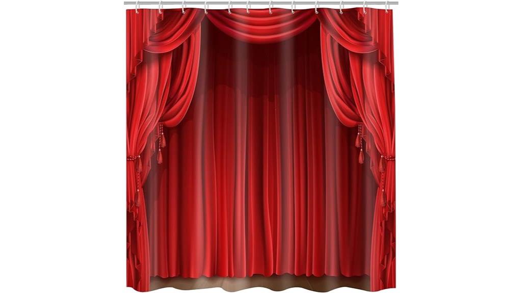 waterproof polyester shower curtain