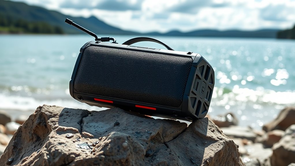 waterproof sound battery portability