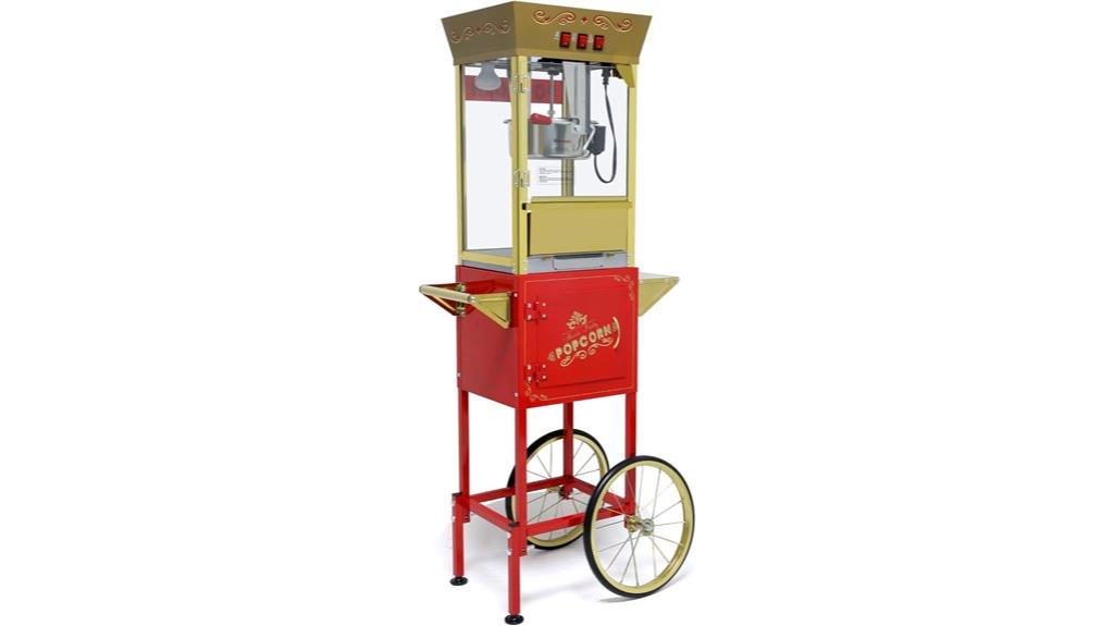 wheeled popcorn maker cart