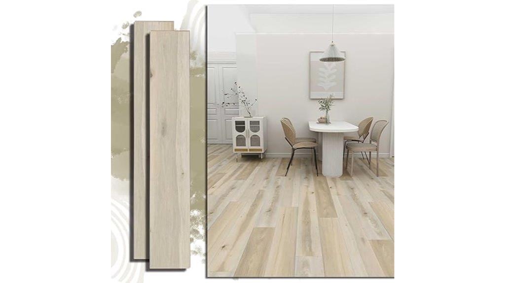 white maple vinyl plank