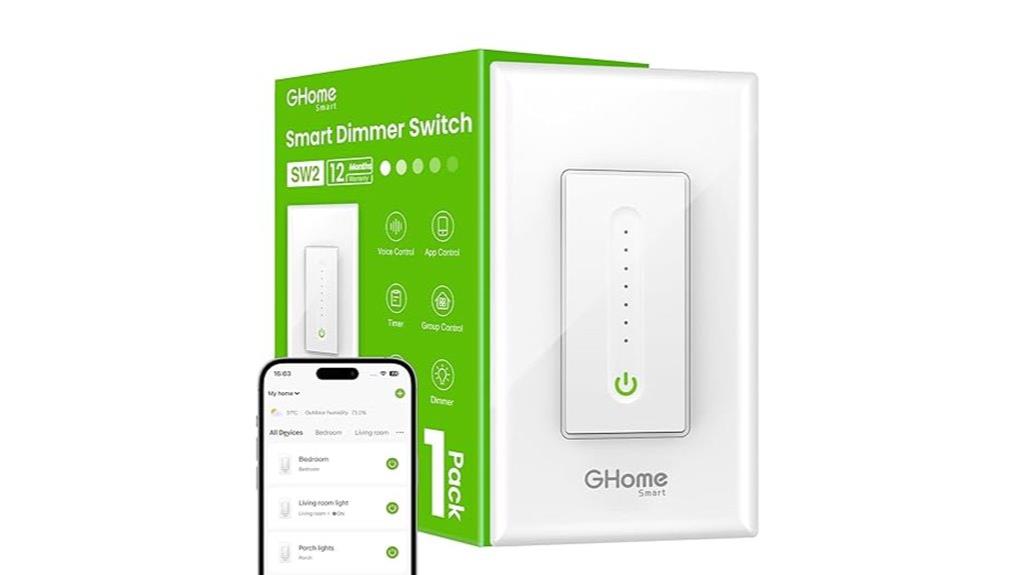 wi fi single pole dimmer
