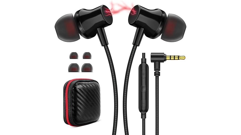 wired earphones with microphone