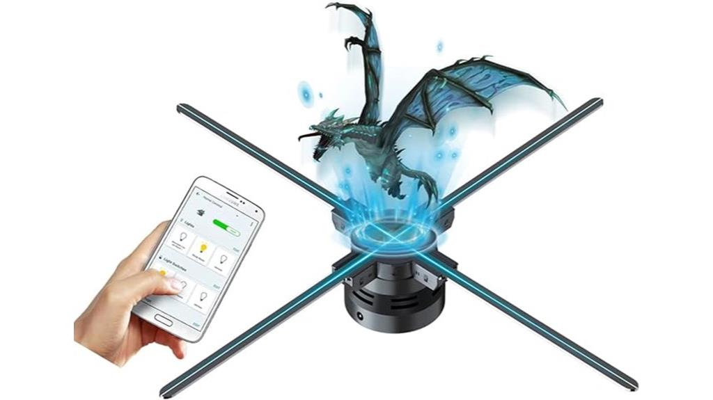 wireless 3d hologram fan