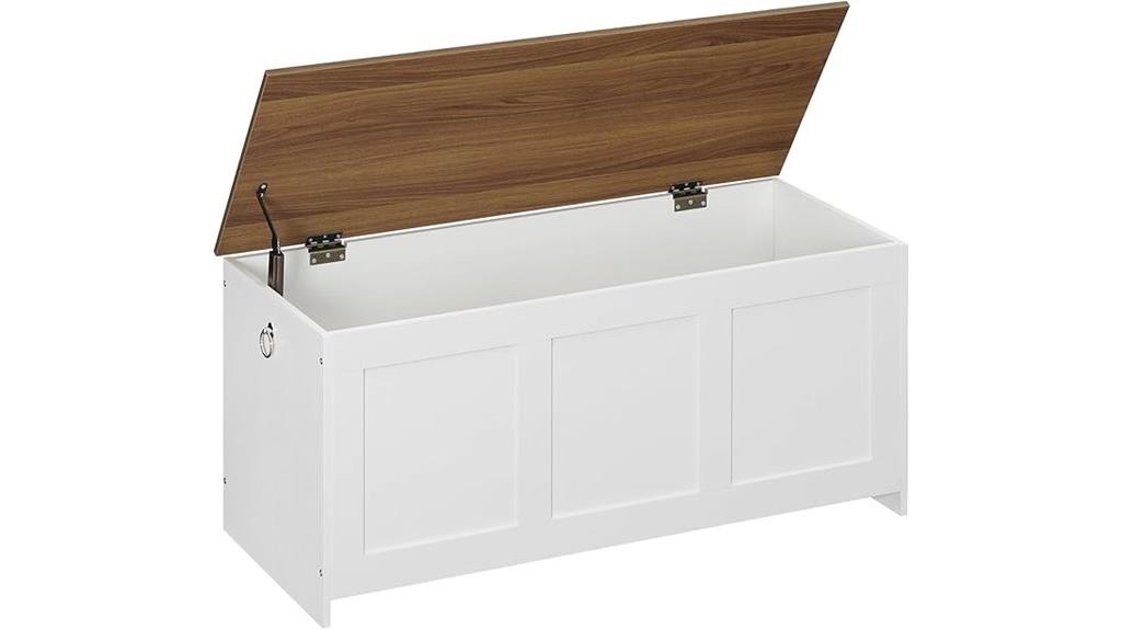 wooden lift top storage bench