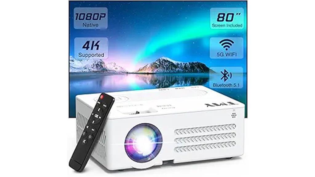 1080p 4k wifi projector