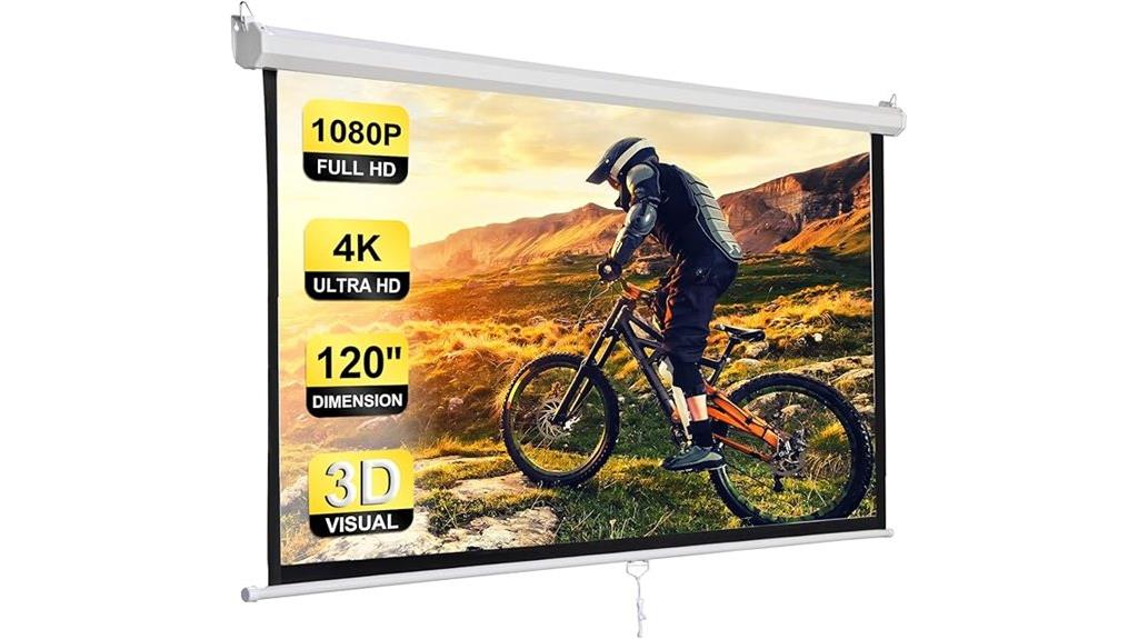 120 hd manual screen