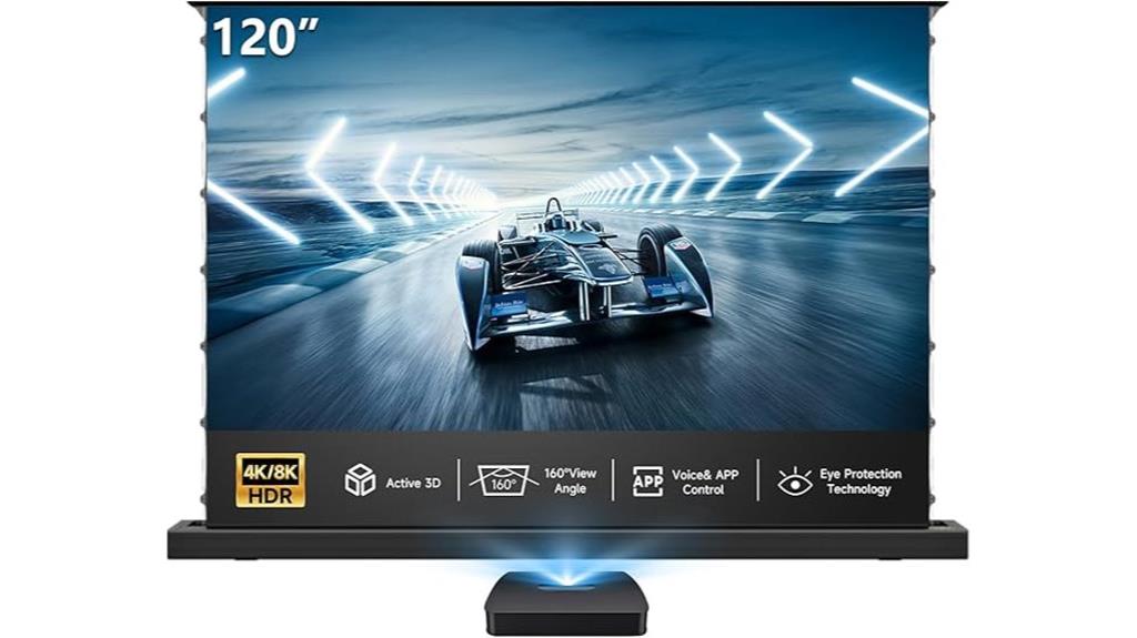 120 inch 8k motorized screen