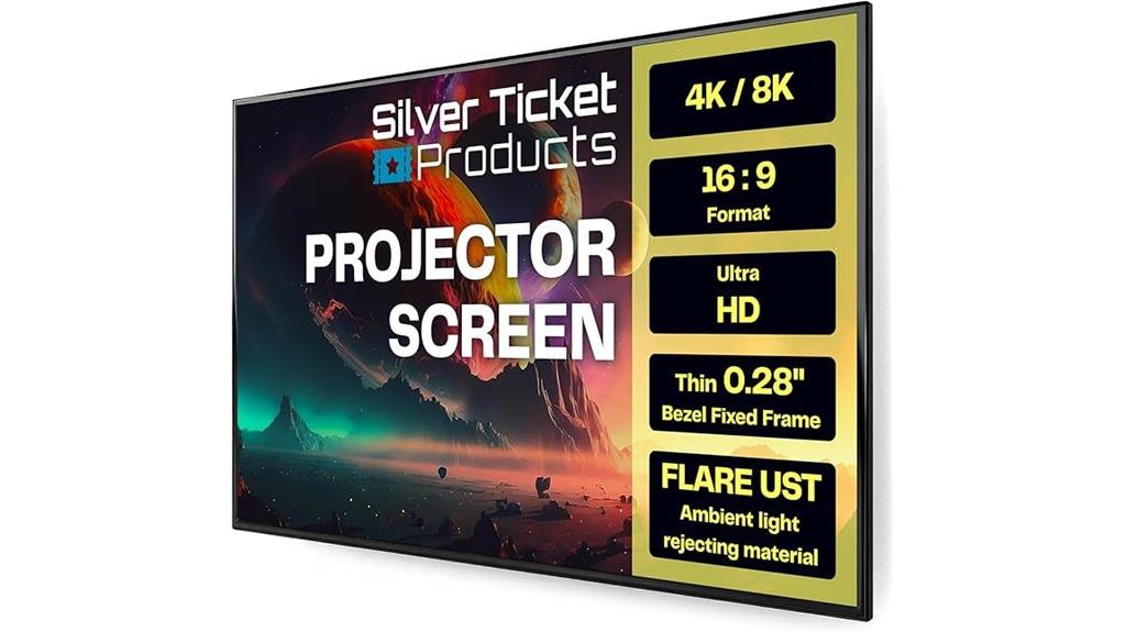 120 inch fixed projection screen
