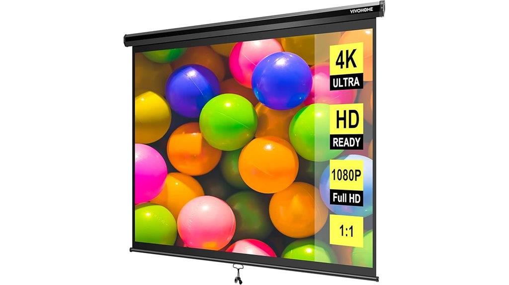 120 inch hd retractable screen