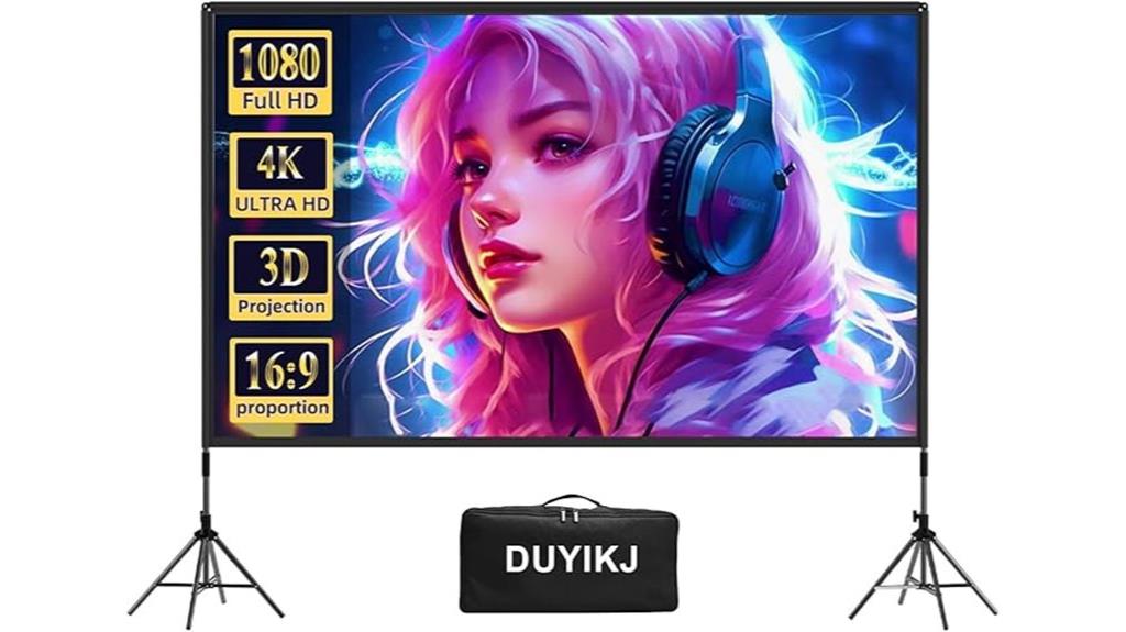 120 inch portable screen