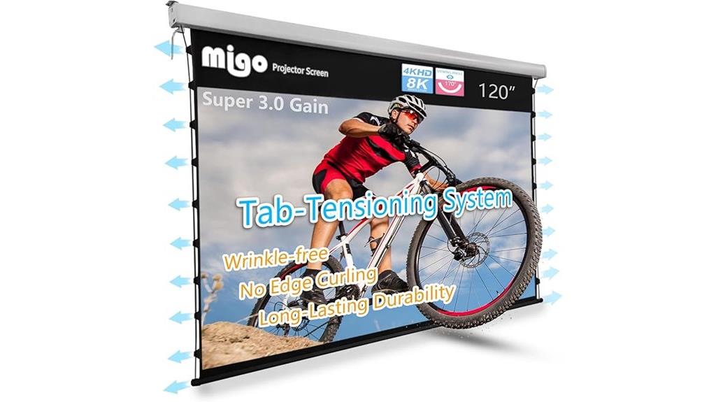 120 inch pull down screen