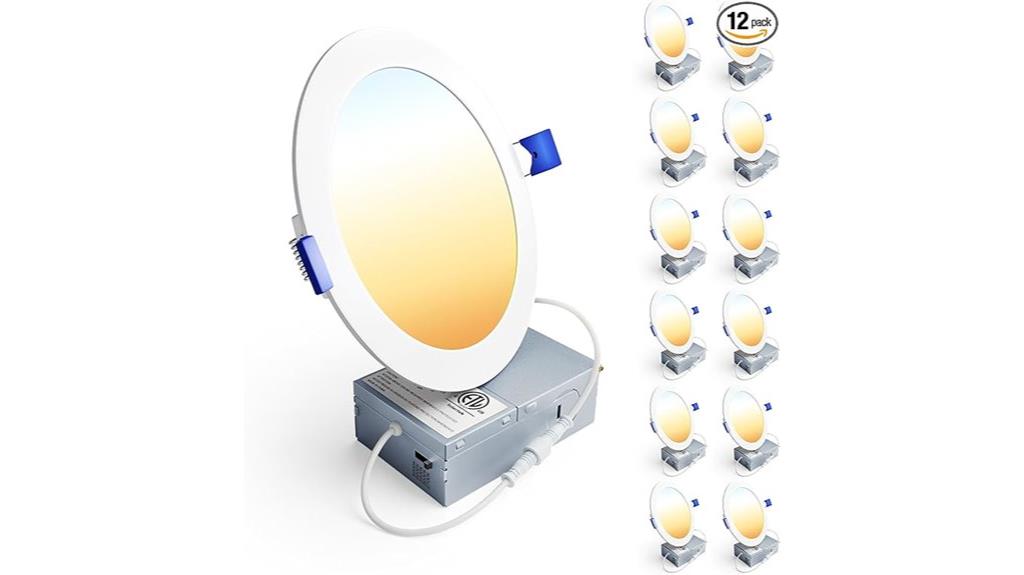12 pack dimmable ceiling lights