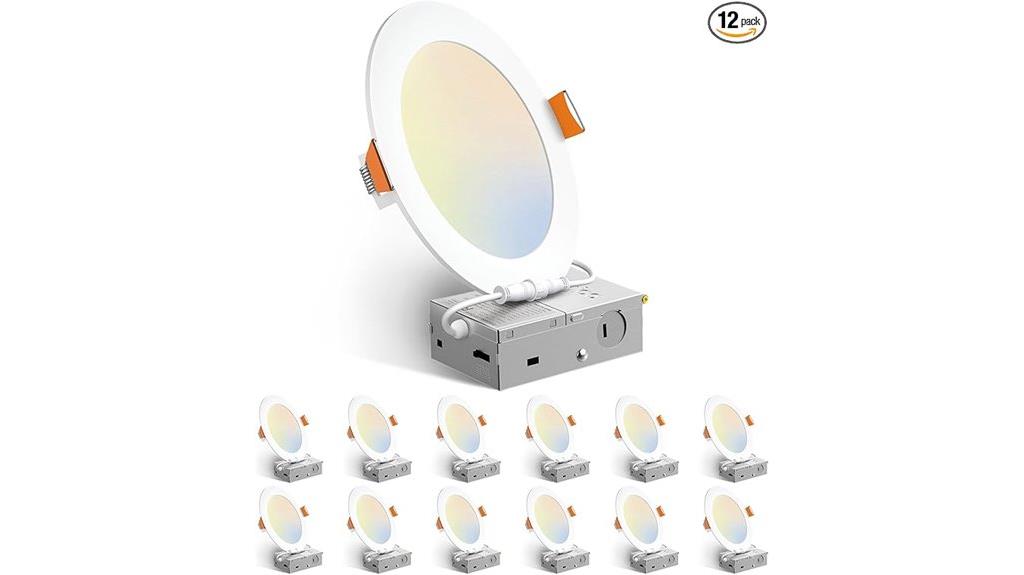 12 pack led ceiling lights