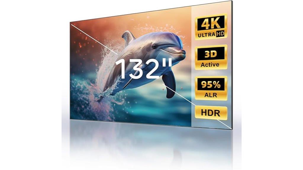 132 inch 4k uhd screen