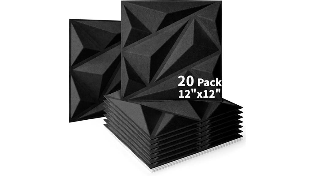 20 pack acoustic wall panels