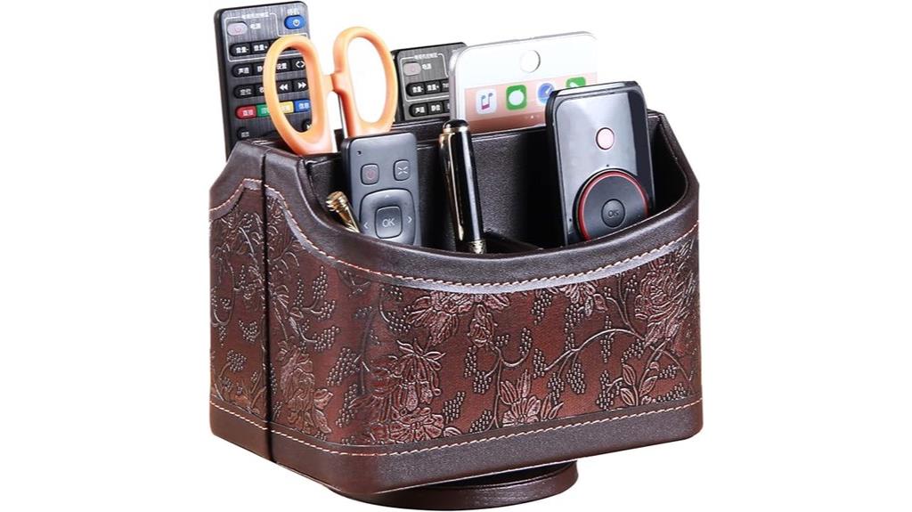 360 degree leather remote holder