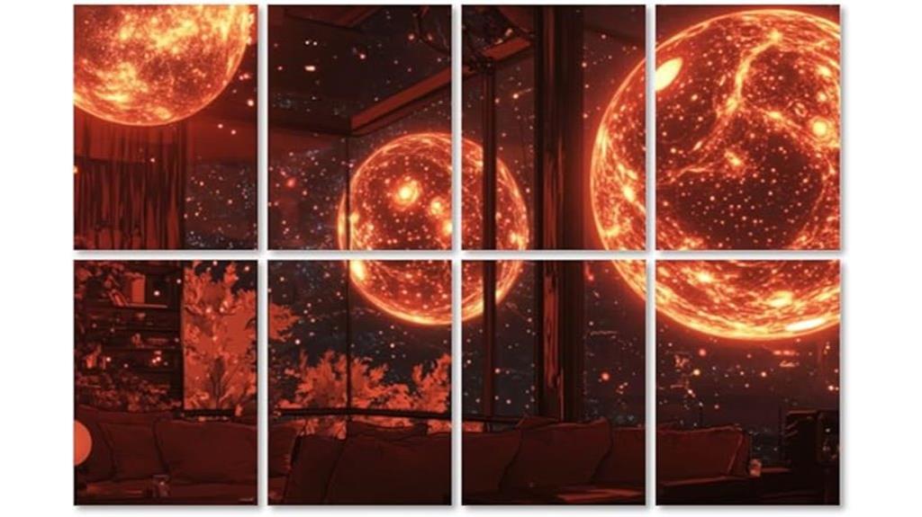 3d star planet panels