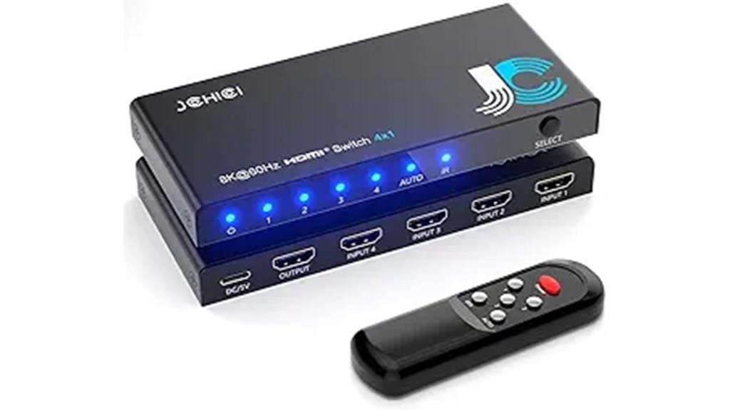 4 in 1 8k hdmi switch