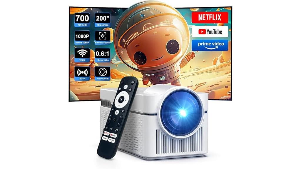 4k android smart projector