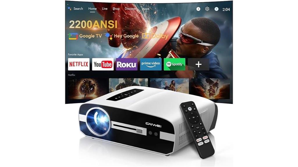 4k google tv projector