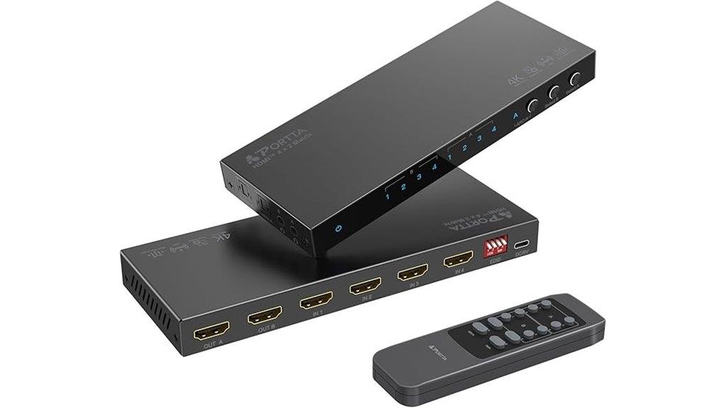 4k hdmi 4x2 switch