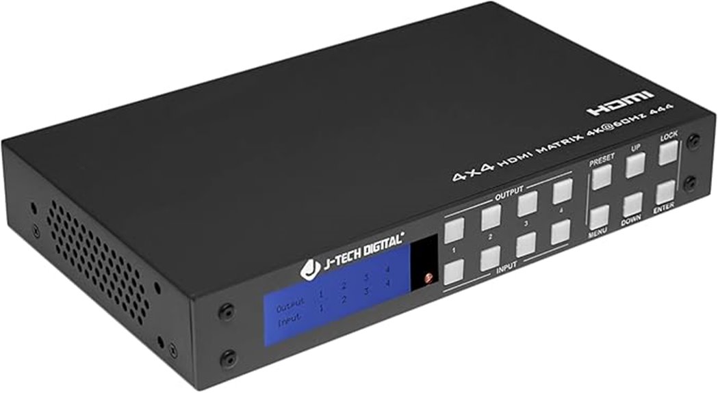 4k hdmi 4x4 switch