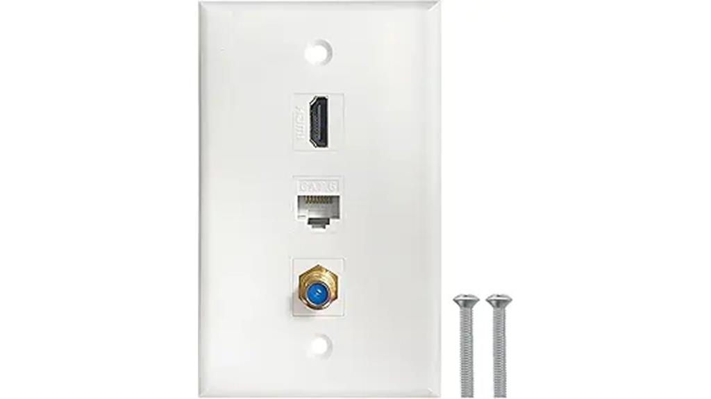 4k hdmi coax keystone