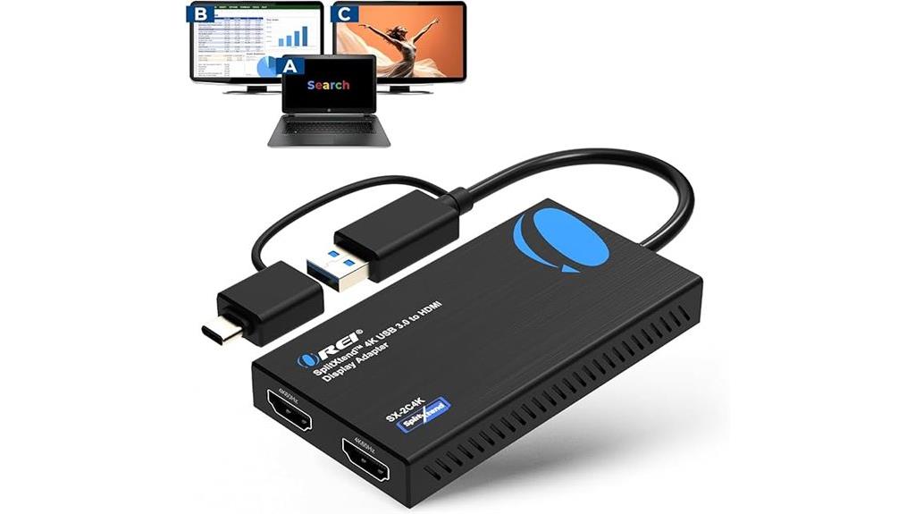 4k hdmi dual monitor splitter
