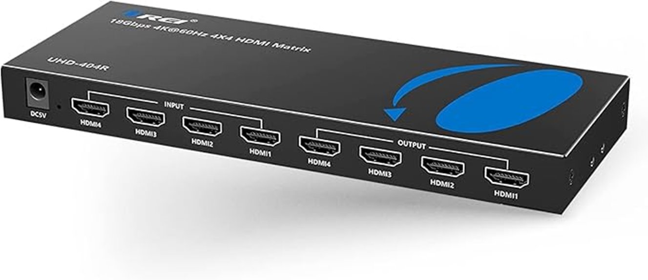 4k hdmi matrix switcher