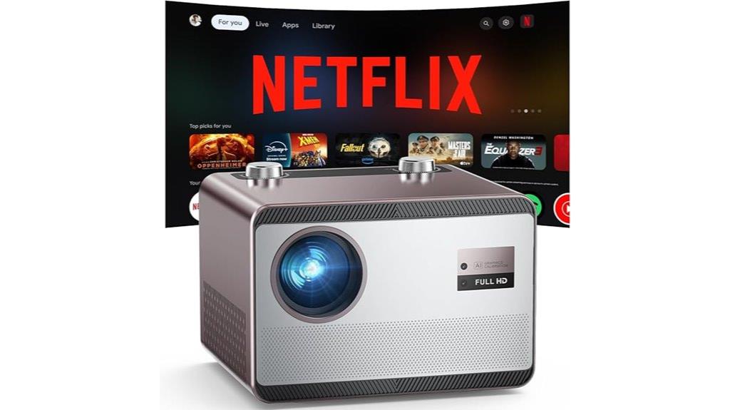 4k outdoor projector with netflix