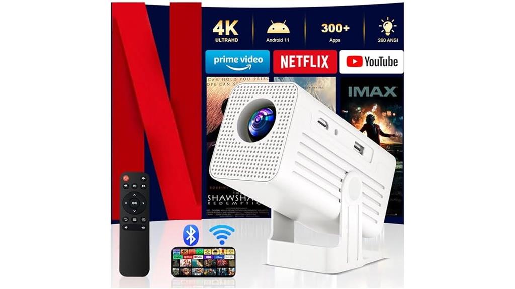 4k portable smart projector