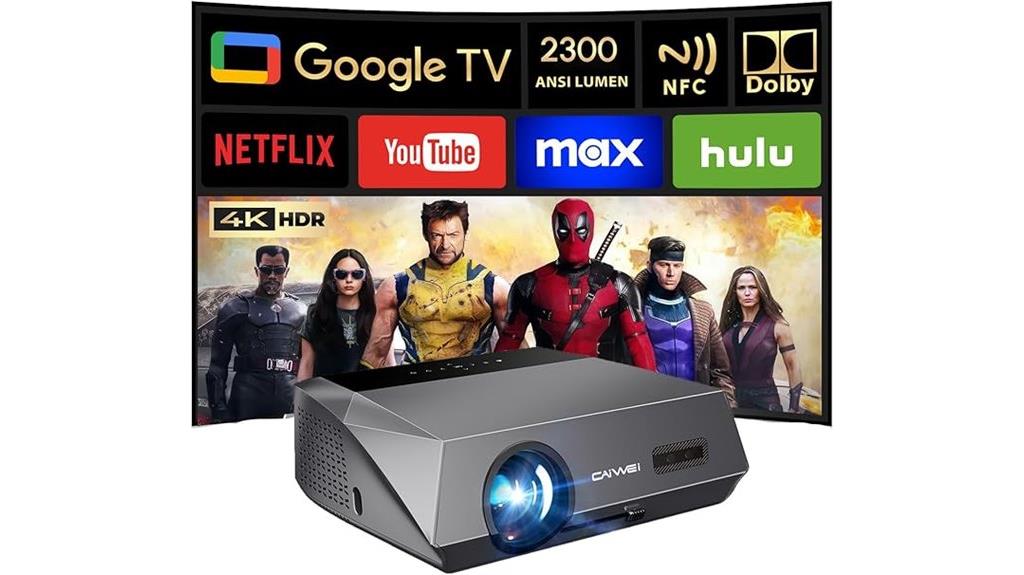 4k smart projector features