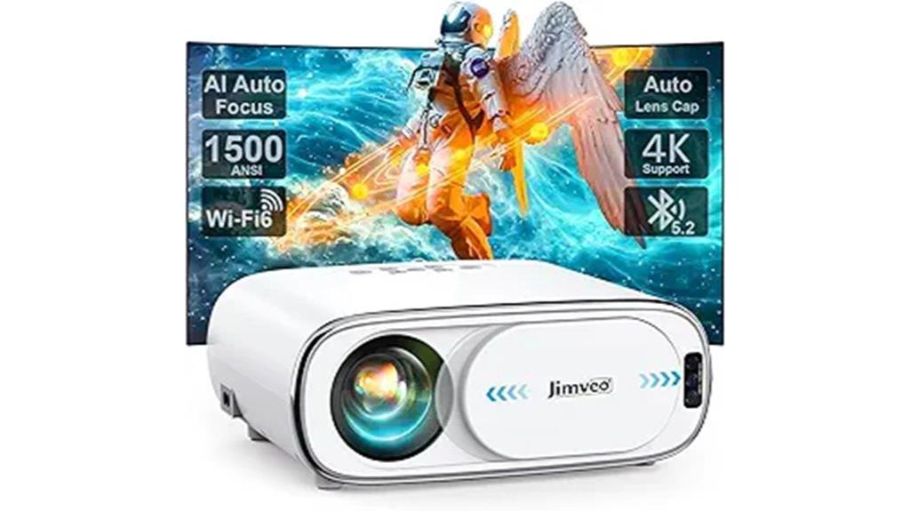 4k wifi bluetooth portable projector