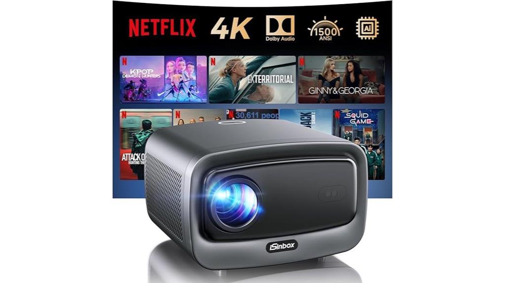 4k wifi bluetooth projector