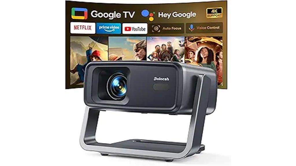 4k wireless auto focus voice control projector