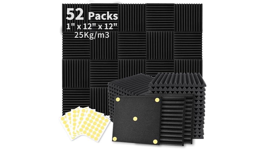 52 pack soundproof foam