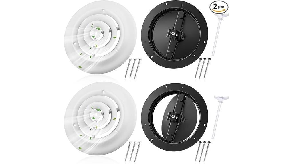 6 inch steel vent cover