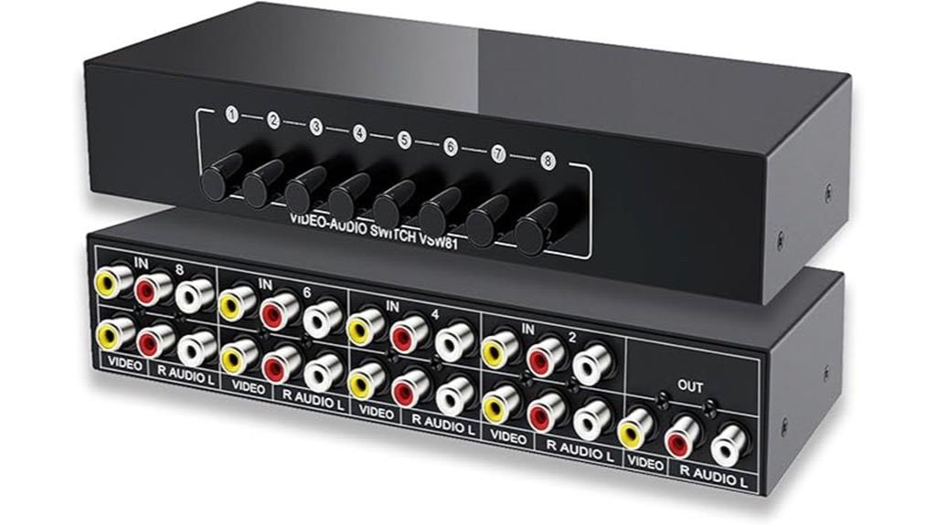 8 input av switcher