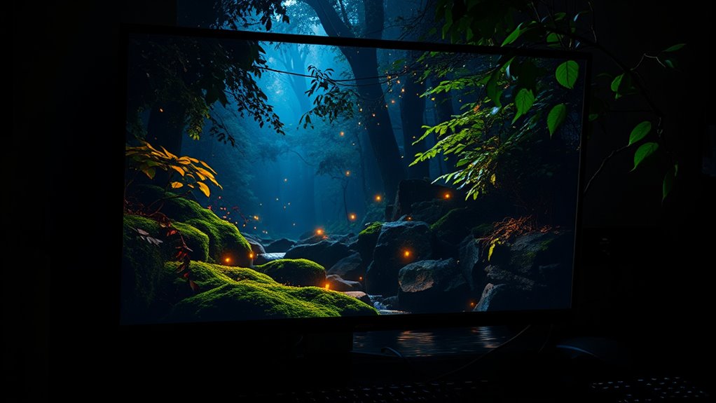 adjust display contrast settings