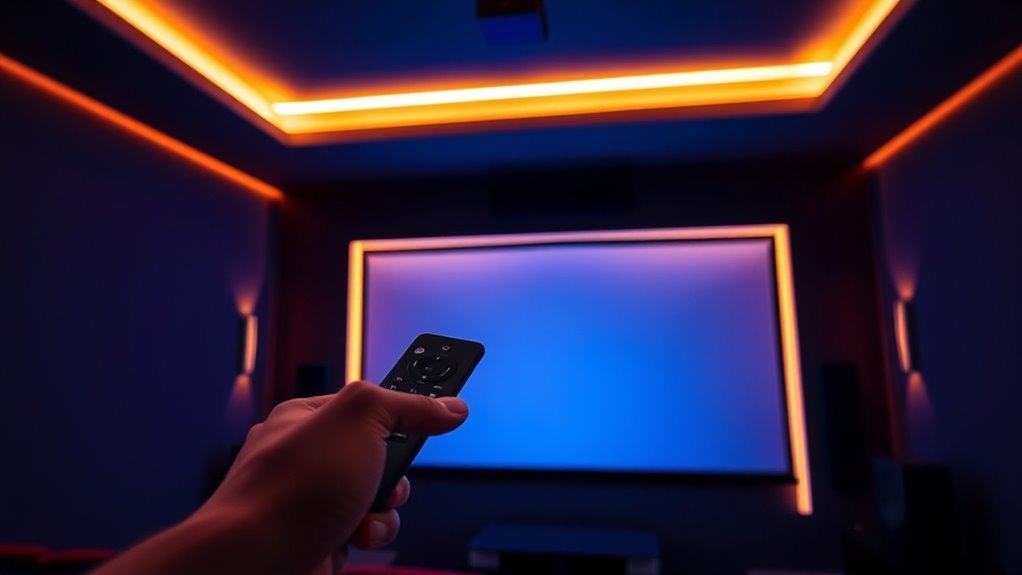 adjust lighting for ambiance