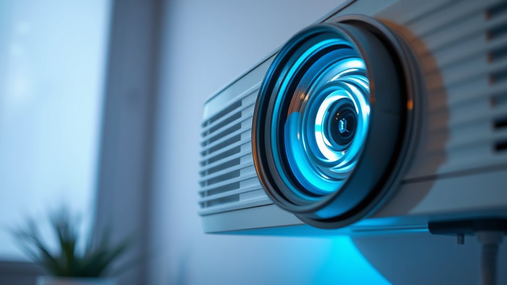 adjust projector brightness settings