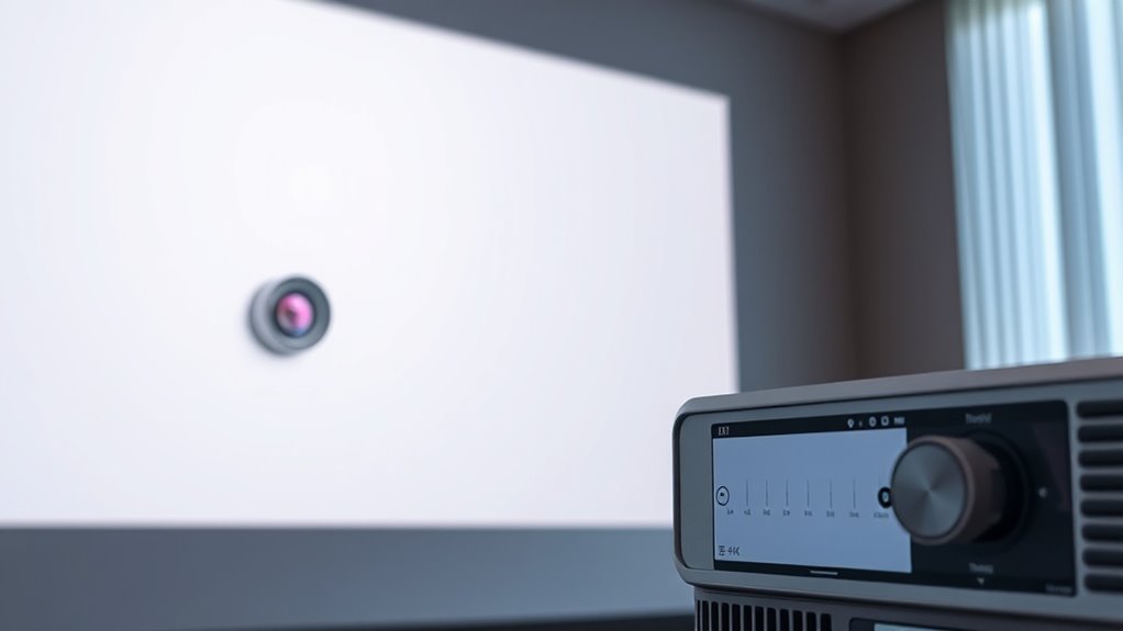 adjust projector for clarity