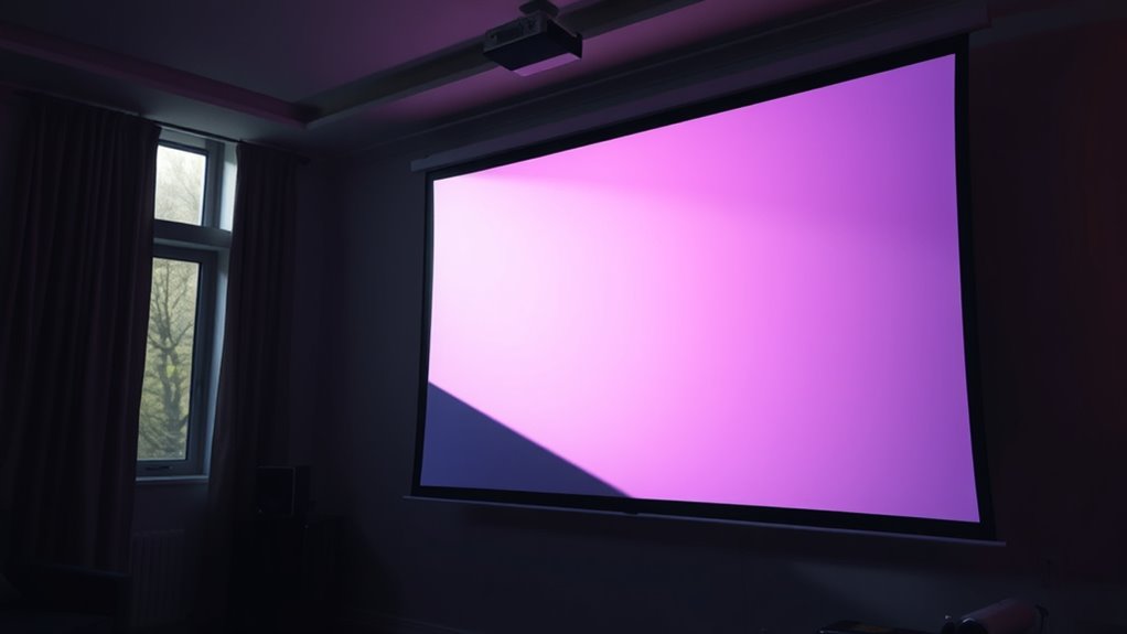 adjust projector for lighting