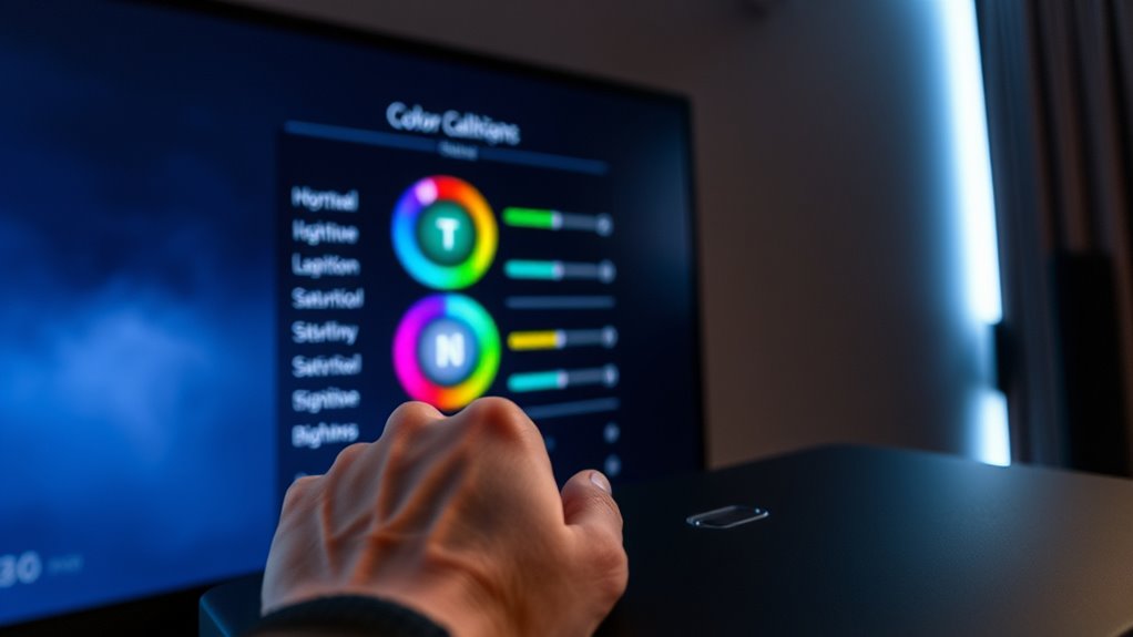 adjust projector image settings
