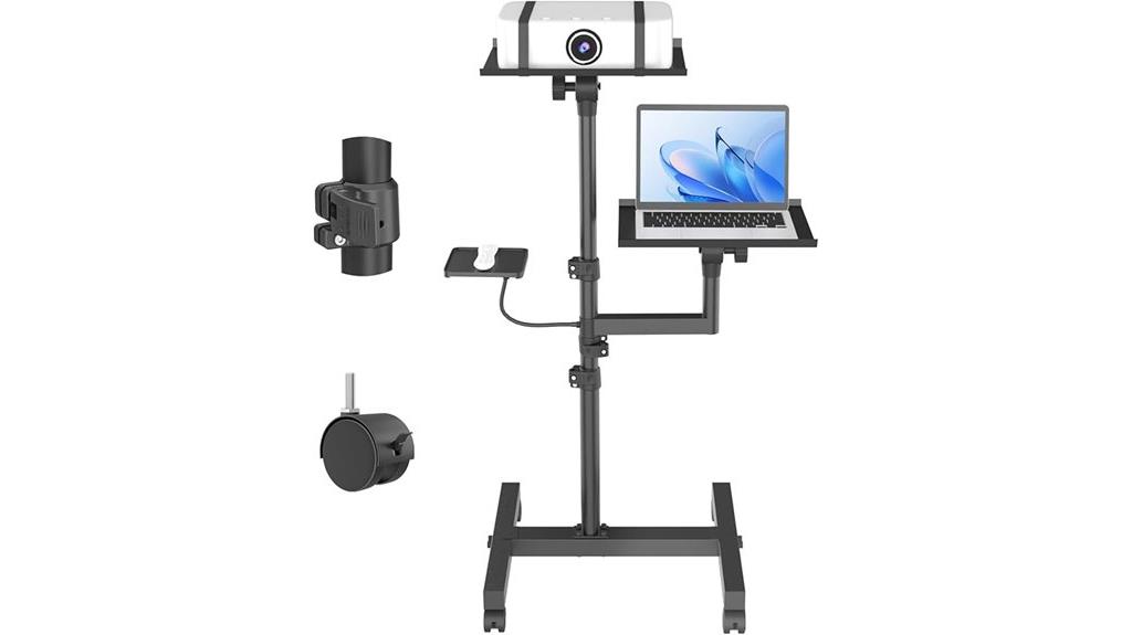 adjustable shelves projector stand