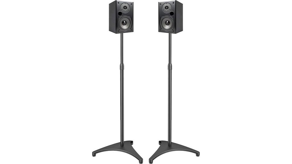 adjustable stereo speaker stands