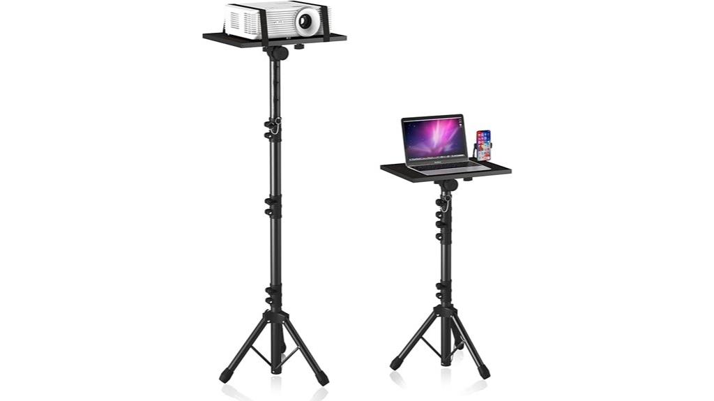 adjustable tripod with phone